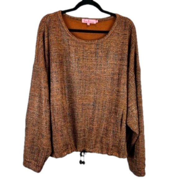 Anthropologie Eva Franco Dash Top In Hopscotch Drawstring Waist Sweater … - Picture 3 of 15